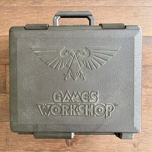 Games Workshop Warhammer 40k Miniature 2 Tier Carry Case Storage Red Foam Trays